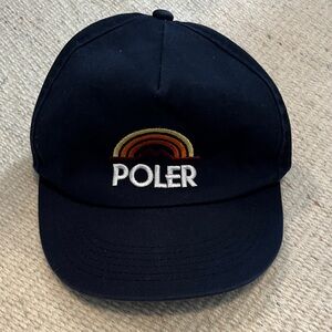 Poler Navy Cap with Multicolor Logo